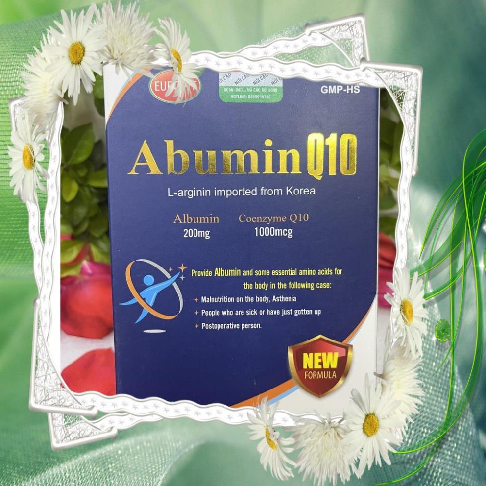 Viên uống ABUMIN Q10 - BỔ SUNG ACID AMIN, VITAMIN CHO NGƯỜI SUY NHƯỢC, THỂ TRẠNG YẾU a