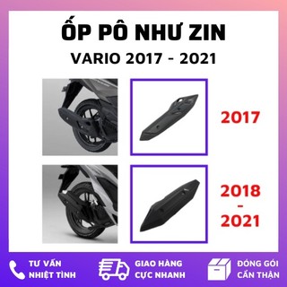 Ốp che pô vario 2017, vario 2018, 2019, 2020, 2021 - ốp pô đen vario gắn như zin kèm ốc titan
