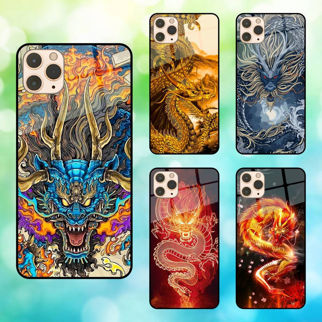 Ốp lưng điện thoại iPhone 11 Pro Max mặt kính Rồng Sang Trọng Tài Lộc May Mắn