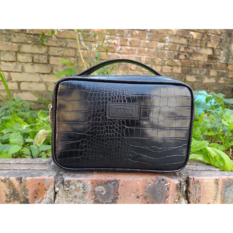 Túi golf cầm tay- túi cầm tay Titlseit vân da cá sấu