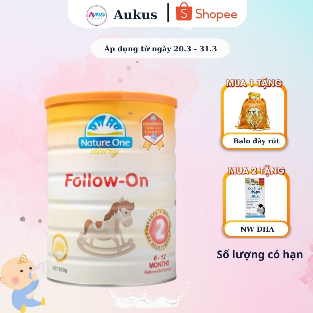 Sữa Bột Cho Bé NATURE ONE DAIRY Step 2 Phát Triển Thị Lực, Não Bộ, Hệ Xương Toàn Diện Cho Bé 6-12 Tháng