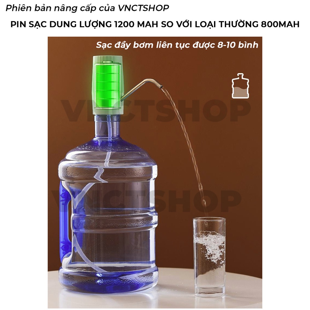 Vòi bơm nước tự động, máy hút nước uống rót rượu mini bơm từ bình nước lọc đóng chai