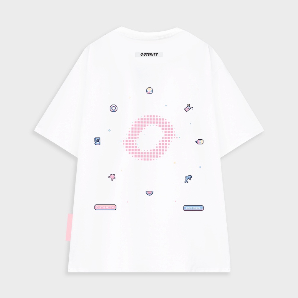Áo thun nam nữ local brand unisex Outerity Big Logo Pixel ver2.0 ( rẻ )