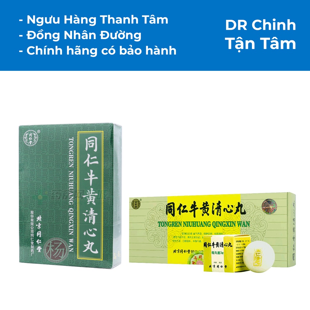 Ngưu Hoàng Thanh Tâm Bắc Kinh Đồng Nhân Đường chính hãng có bảo hành DR Chinh Tận Tâm