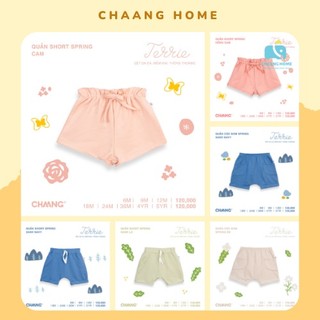 Quần hè cộc cotton mềm mát cho bé trai bé gái Chaang Spring