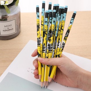3 cây bút chì gỗ 2b - deli eu53200, hoạ tiết graphite
