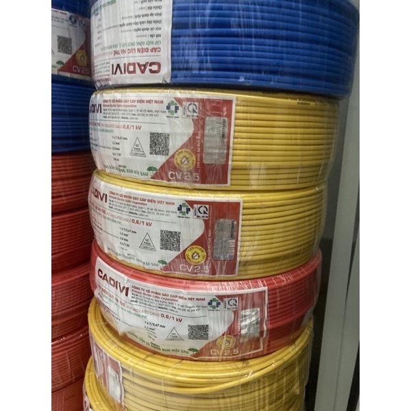 Dây điện Cadivi 2.5 đơn 7 sợi CV2.5