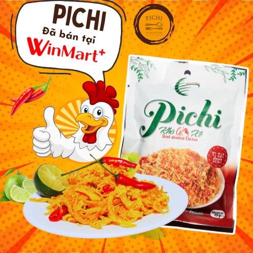 Khô Gà Pichi CHÍNH HÃNG chứng nhận AN TOÀN VSTP Vị Truyền Thống Vị Lá Chanh Ăn Vặt 25/50/100G