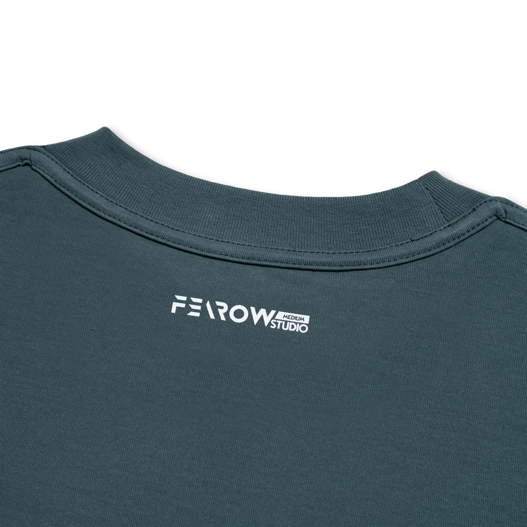 Áo thun 2 mặt nam nữ local brand unisex Fearow Double Tee Collection - Dinosaur / Xám Xanh - ATF1017