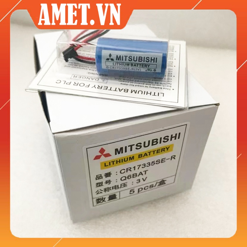 Pin nuôi PLC Mitsubishi Q6BAT CR17335SE-R  ,  MR-BAT A6BAT ER17330V/3.6V