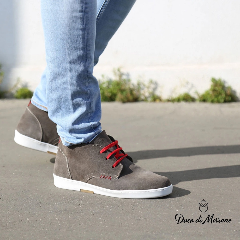 Giày Chukka Boots Nam Loafer Da Lộn DUCA DI MORRONE Cao Cấp - Sản xuất và nhập khẩu CHÍNH HÃNG từ Ý_ETTORE-CAM