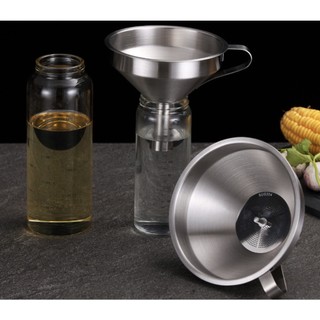 Phễu inox 304  CAO CẤP dùng lọc dầu hoặc hoá chất (có bán lưới lọc riêng)
