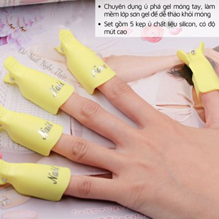 Kẹp ủ phá gel móng tay set 10 chiếc Nghi Thảo