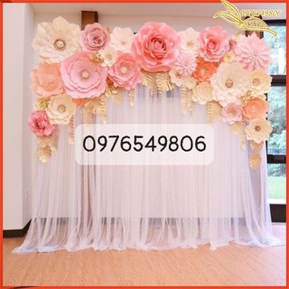 (LOẠI 1) Rèm voan trang trí,rèm vải, rèm trắng trang trí sinh nhật (Đã May Sẵn)