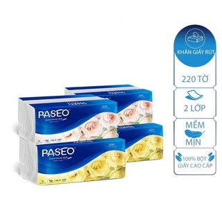 Giấy ăn cao cấp paseo 220 tờ 2 lớp/ khăn giấy paseo