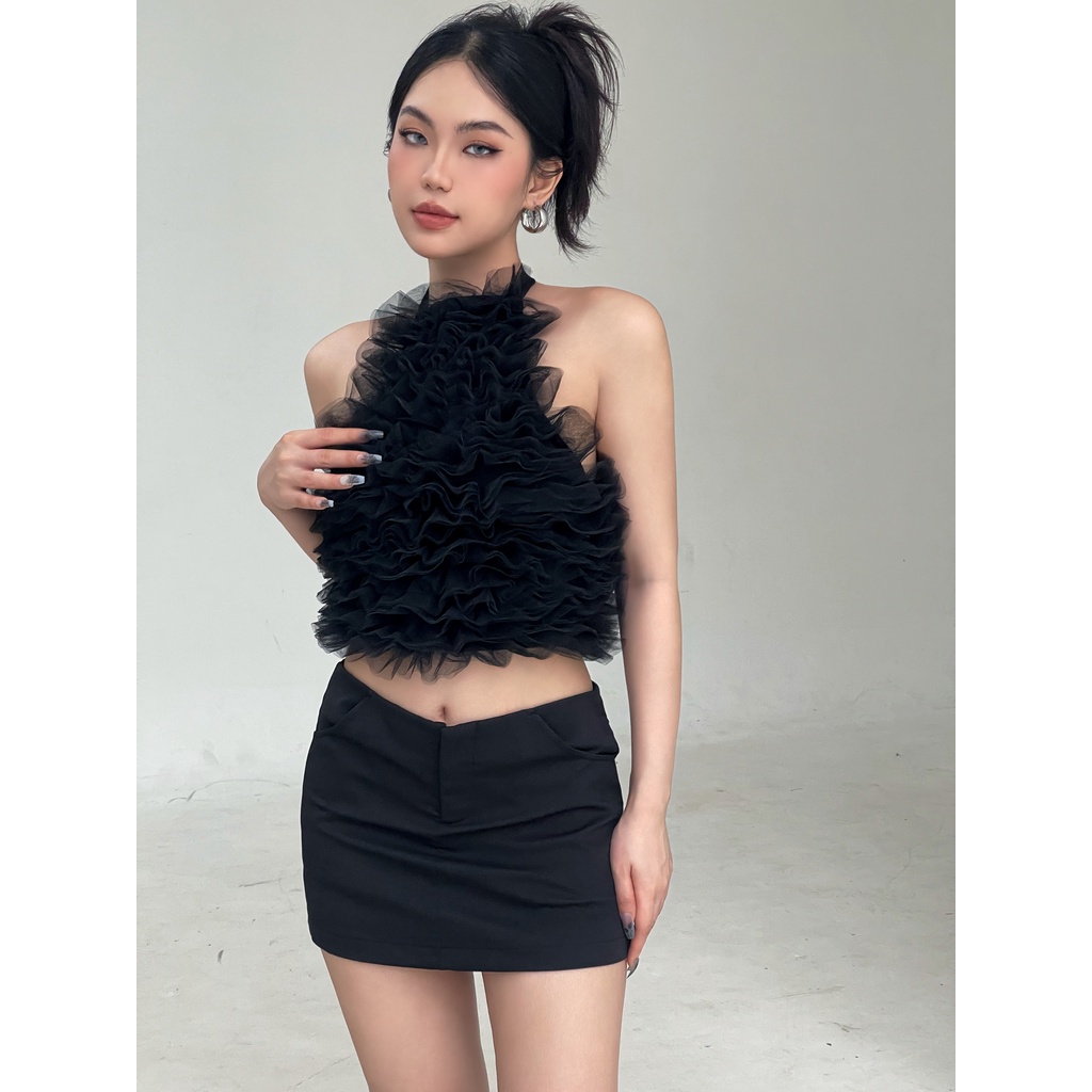 Áo yếm bèo tầng - Vivi Top - DEPASS