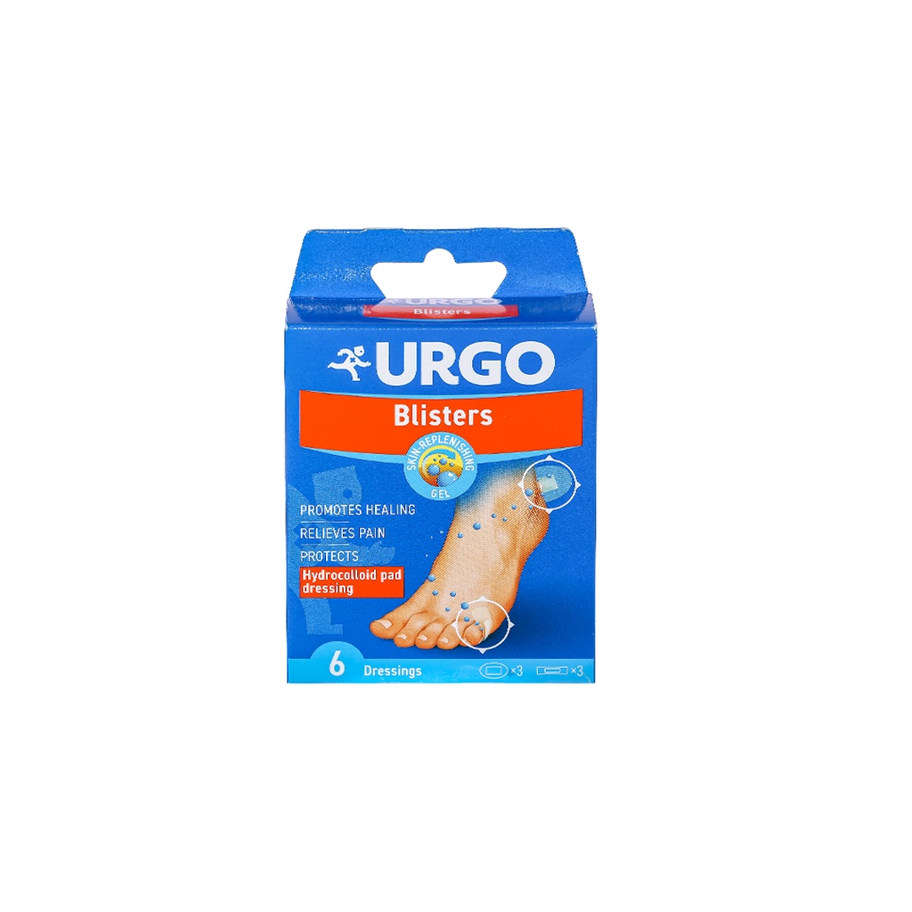 Băng cá nhân ngăn ngừa và hỗ trợ làm giảm vết phồng rộp Urgo Blister
