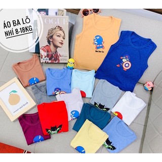 Combo 5 áo sát nách hình siêu nhân cho bé