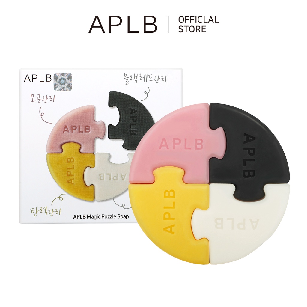 Xà phòng rửa mặt APLB sạch sâu se khít lỗ chân lông - Magic Puzzle Facial Cleansing Soap 34g