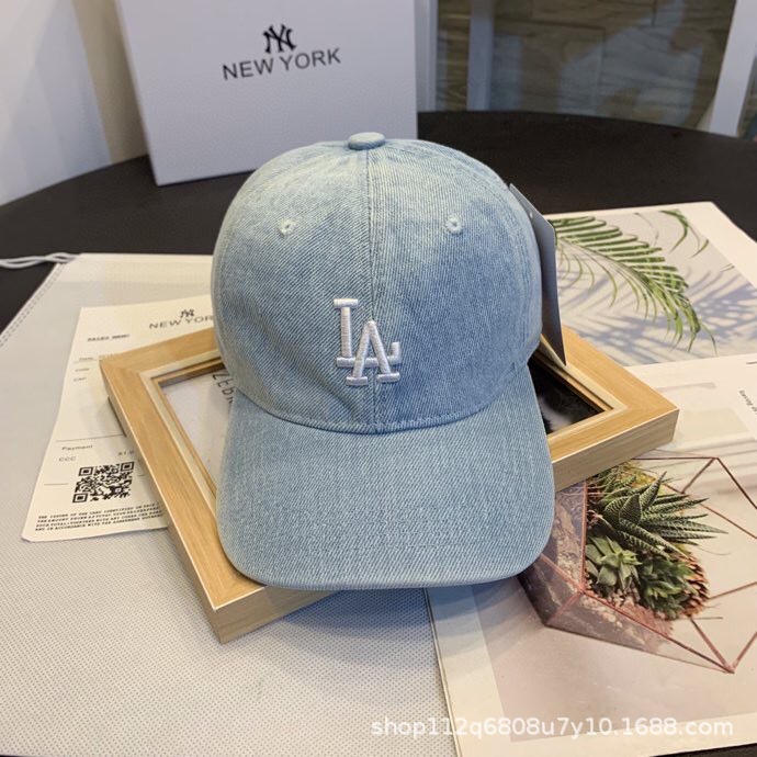Mũ lưỡi trai jean LA,NY cao cấp thương hiệu 4 màu cho bé trai bé gái B75-21297
