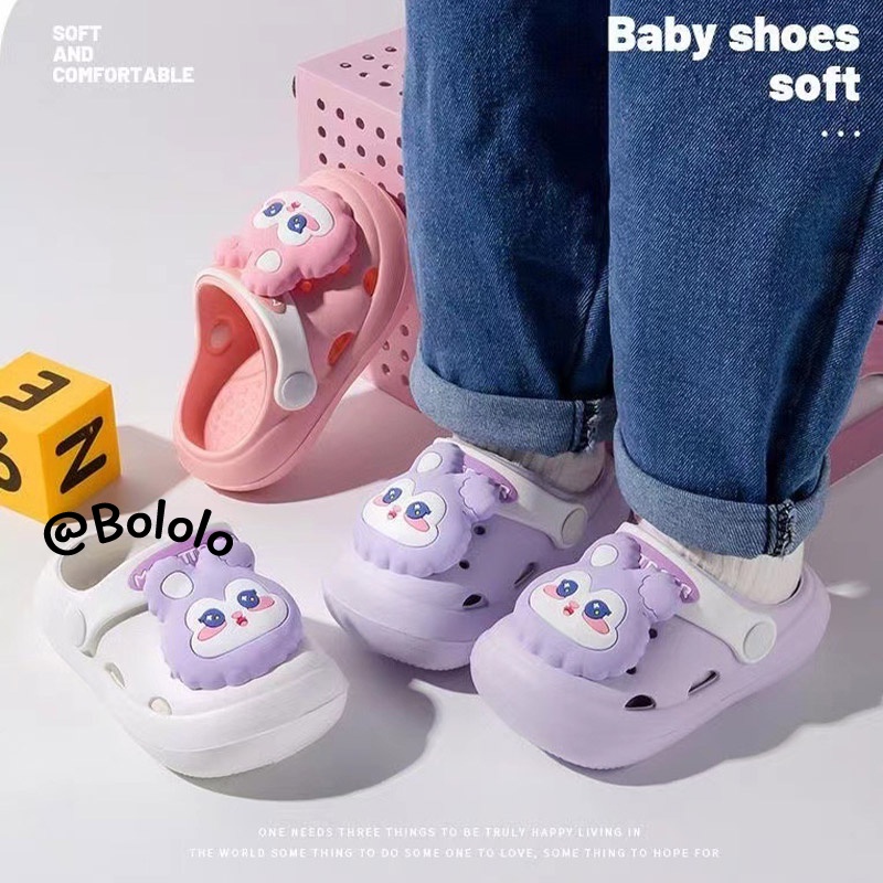 Bololo Dép Đi Trong Nhà Chống Trượt Họa Tiết Hoạt Hình Dễ Thương Cho Bé Gái