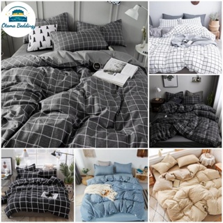 Hình ảnh Bộ chăn ga gối đệm 4 món cotton poly ga giường kẻ caro Otama Bedding ra giường bọc nệm phủ hoặc bo chun đủ kích thước