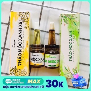 Combo serum thảo mộc xanh và thảo mộc xanh x5 chính hãng