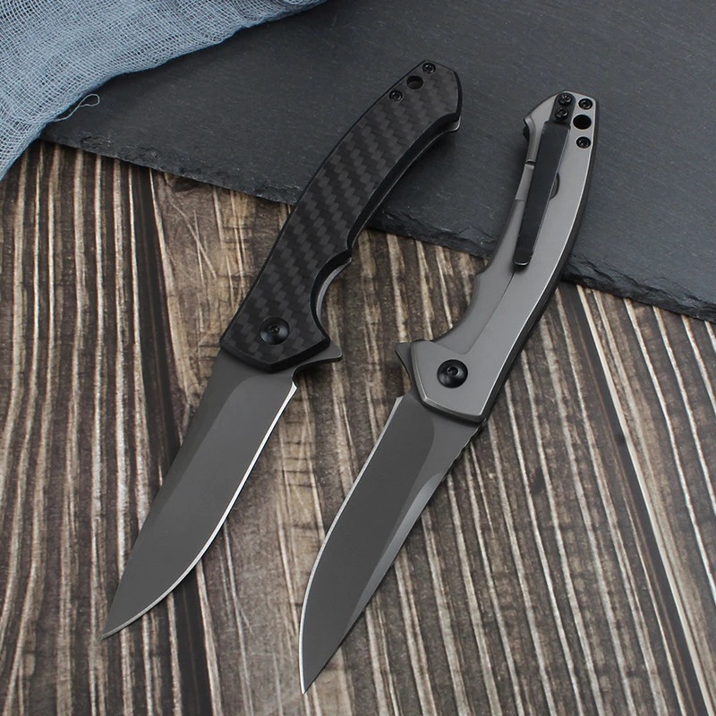 ZT 0450 Gấp 440C Blade Xử lý sợi carbon Dụng cụ trái cây EDC