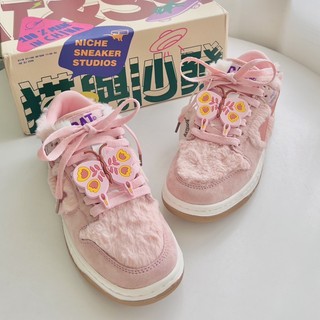 Giày sneaker cat & sofa pink fur butterfly hàng nội địa tq | piupiu authentic