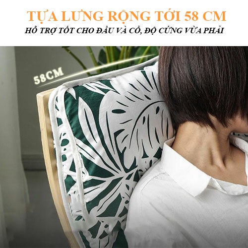 Ghế Poang Bập Bênh Thư Giãn Kèm Đôn, Ghế Tựa Đọc Sách Mẫu Mới Nhiều Màu Lựa Chọn | BigBuy360 - bigbuy360.vn
