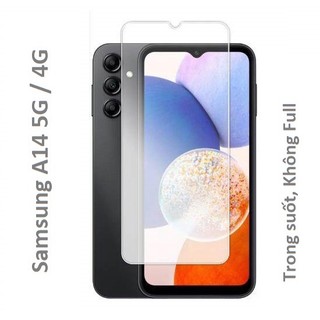 Samsung A14 5G/ 4G Kính cường lực Full Màn Full keo/ Kính cường lực Trong suốt Không Full