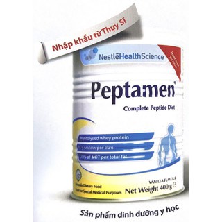 Sữa bột Nestle Peptamen 400g- dành cho người bị ung thư,tiểu đường, người kém hấp thu