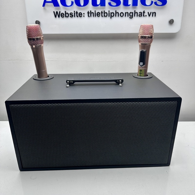 Vỏ thùng loa bass 16 có vách ngăn, lỗ cắm mic