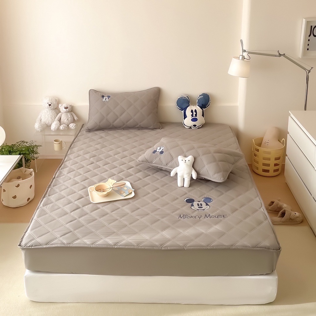 SET 3 MÓN GA TRẦN DISNEY COTTON LỤA THÊU- TOKYO.BEDDING