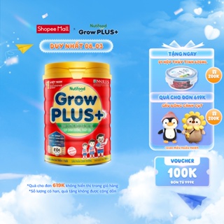 Sữa bột GrowPLUS+ suy dinh dưỡng cho bé 900g