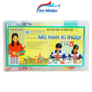 Bộ lắp ghép mô hình kĩ thuật lớp 5 Mic 38 chi tiết,mẫu chuẩn bộ giáo dục và đào tạo