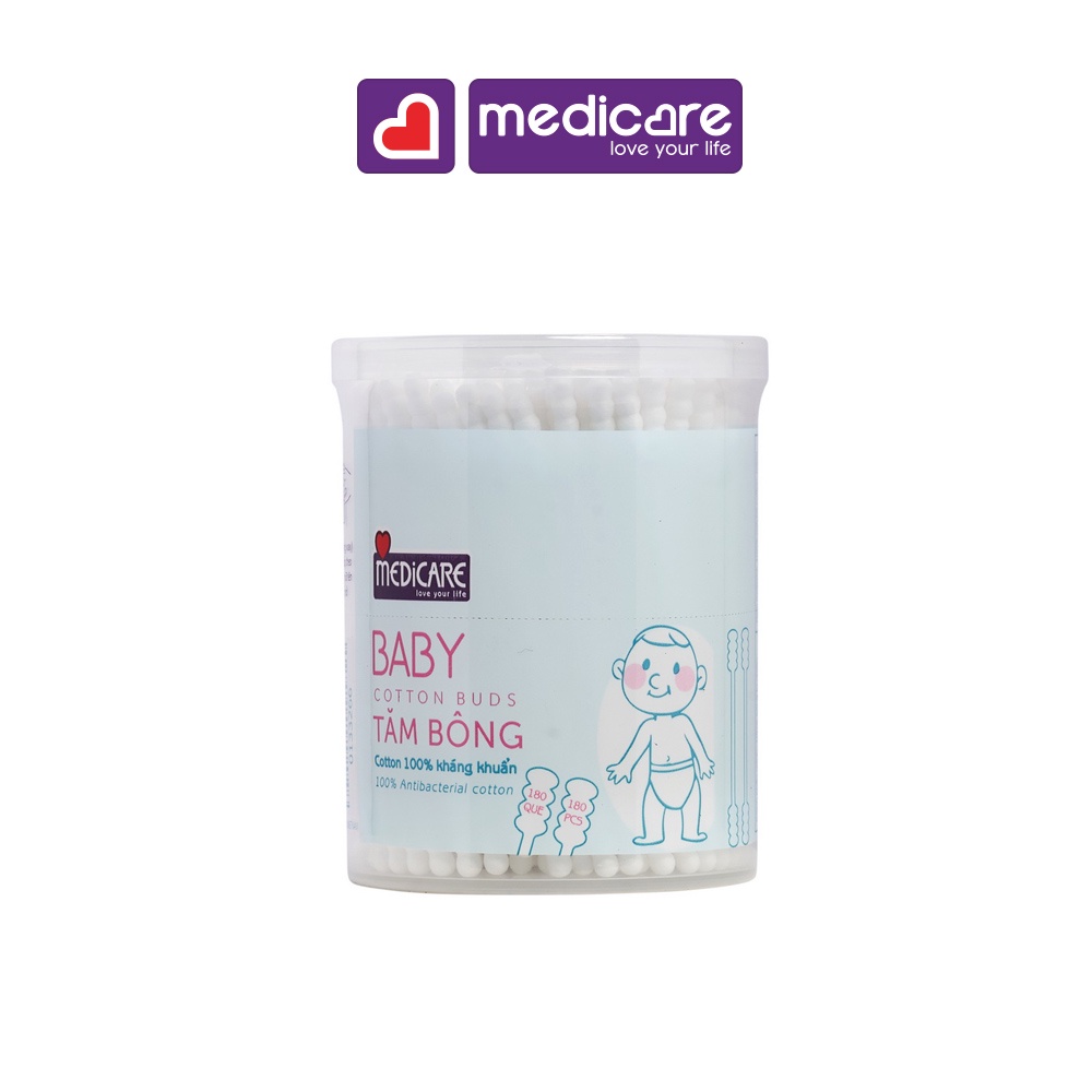 Tăm bông MEDiCARE Baby 180 cây