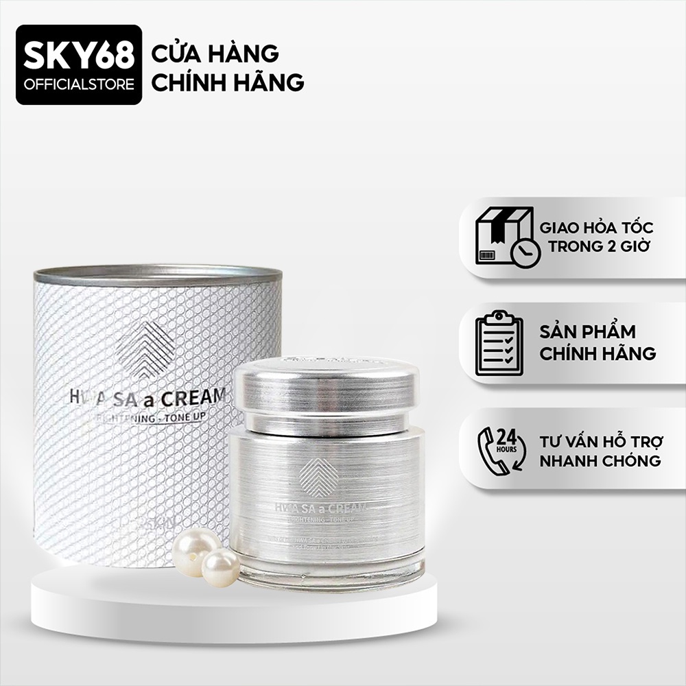 Kem Dưỡng Trắng Nâng Tông, Ngăn Ngừa Lão Hóa Cre8Skin Hwa Sa A Cream 80g