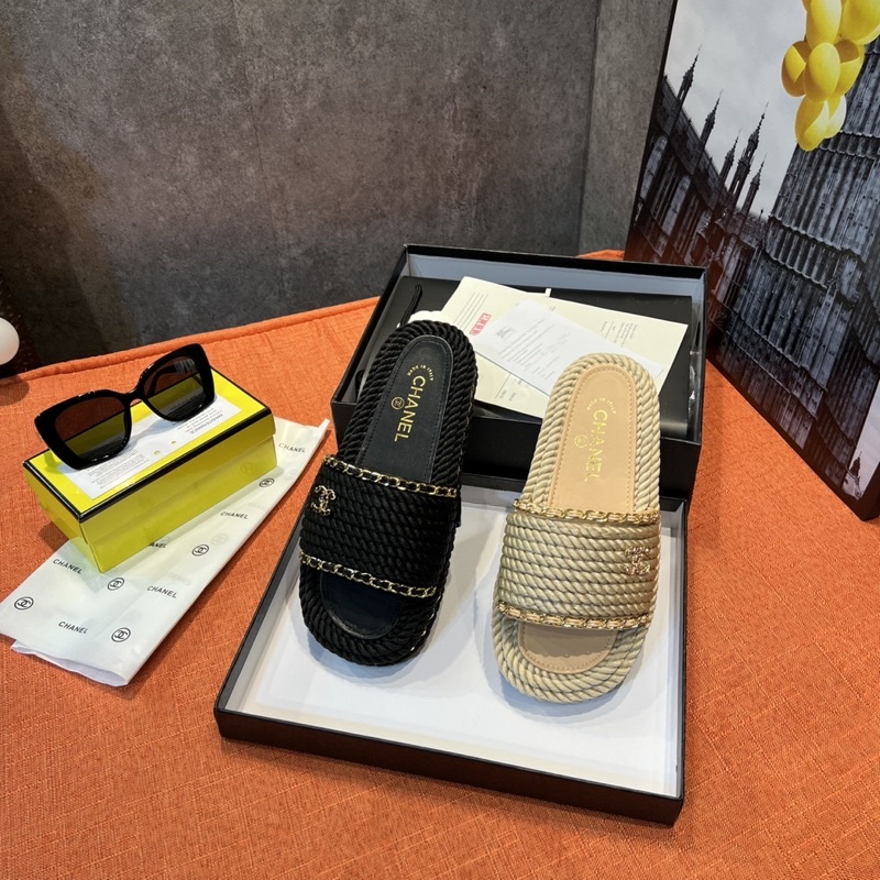 Dép lê viền cói Chà leo mẫu mới hè 2023. Hàng quảng châu cao cấp đầy đủ hộp túi