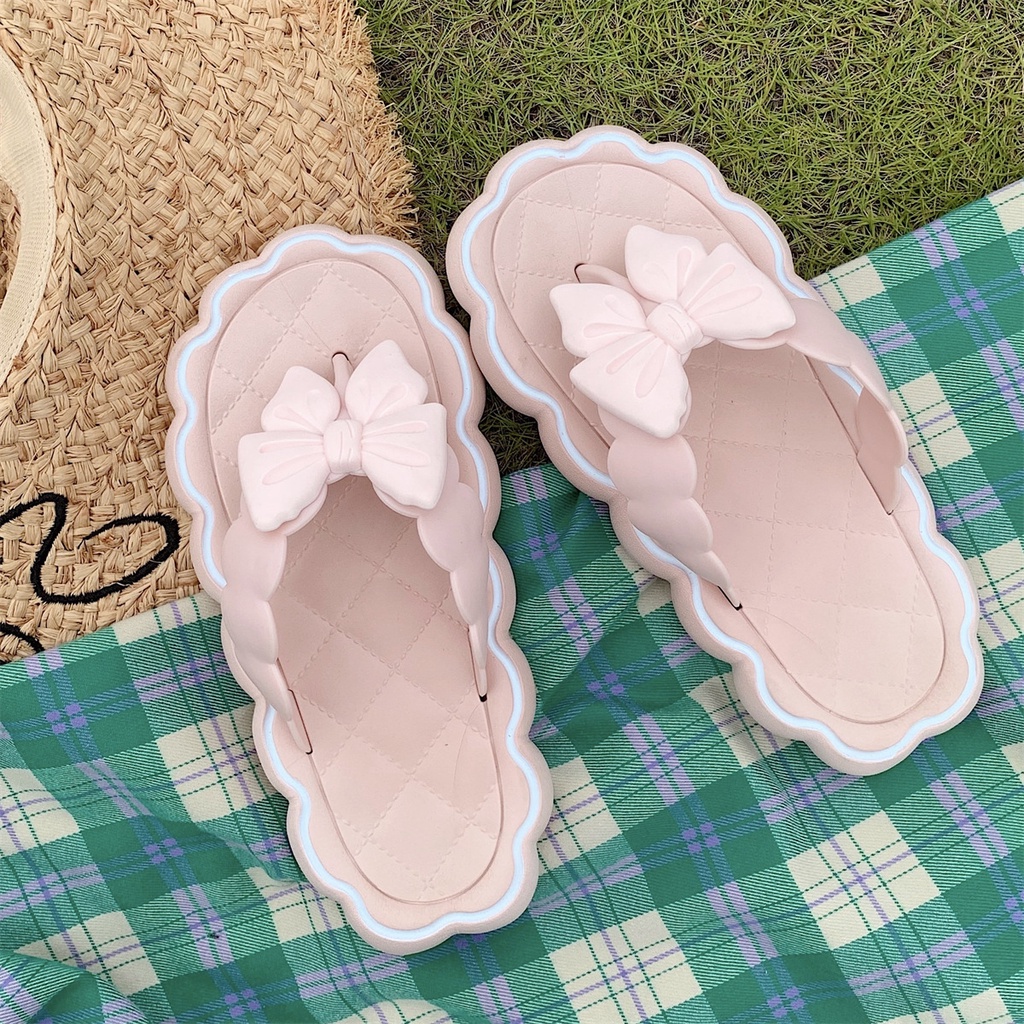 Phụ nữ mùa hè thời trang chống trượt mềm đế dép màu hồng dễ thương dép AA072