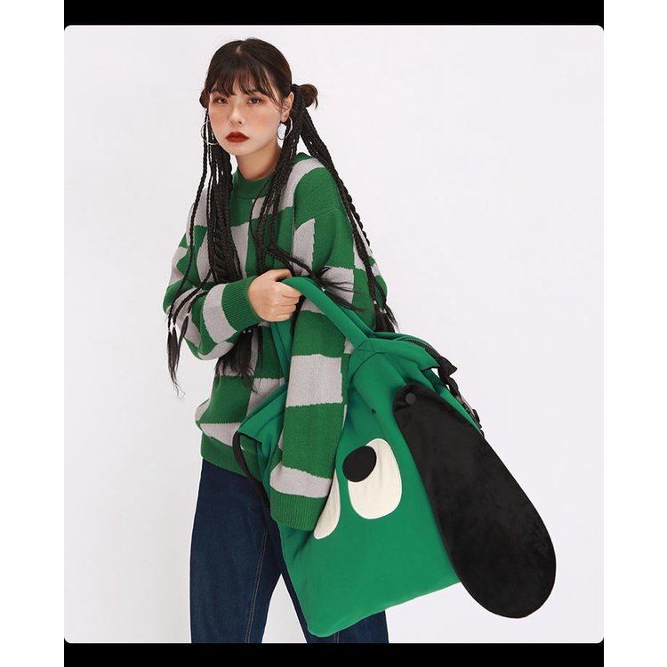Túi Xách Đeo Vai Cỡ Lớn Hình Chú Chó Dễ Thương Thời Trang Cho Nữ