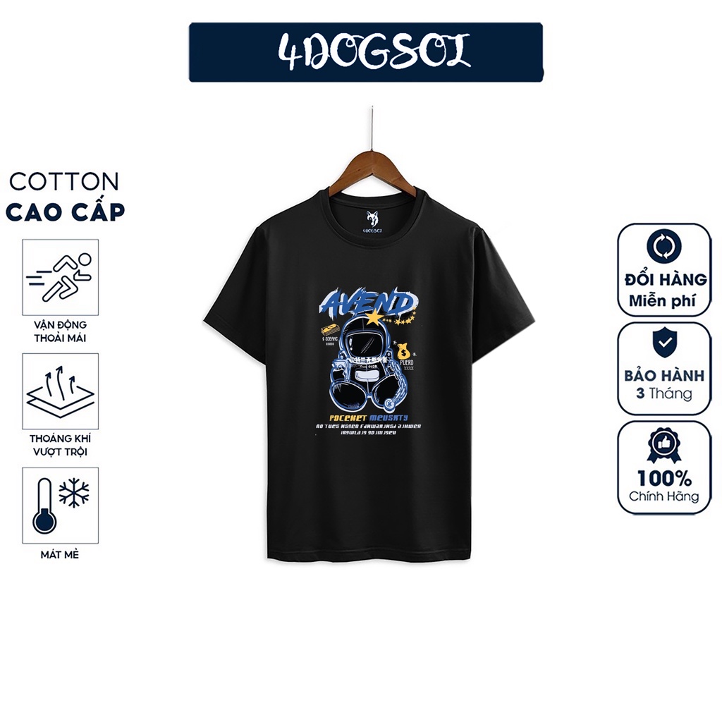 Áo Thun Nam Nữ In Hình AVEND Form Vừa Chất Cotton Lụa Cao Cấp Mềm Mát 4𝓓𝓞𝓖𝓢𝓞𝓘 S60 .1