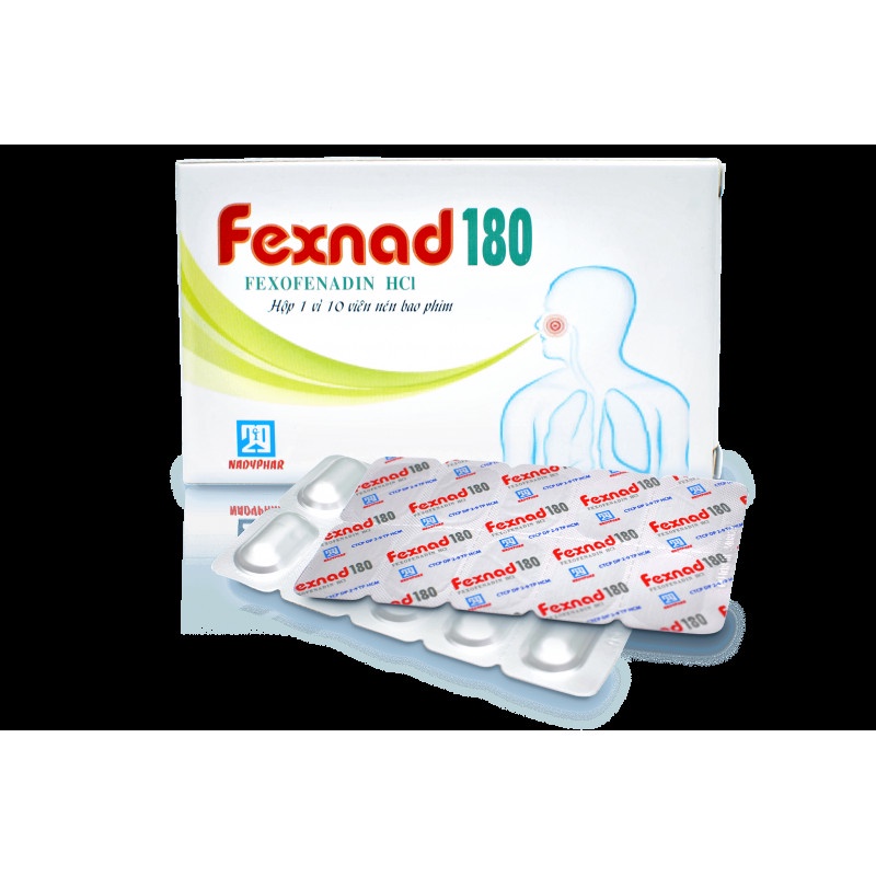 FEXNAD 180 - giảm ho , hắt hơi và dị ứng da theo mùa