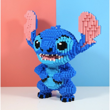 Xếp hình le go STITCH size to 33cm đồ chơi xếp hình nano 3d cho bé chuẩn mẫu