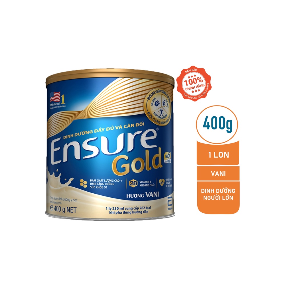 Sữa bột Ensure Gold Abbott 400g