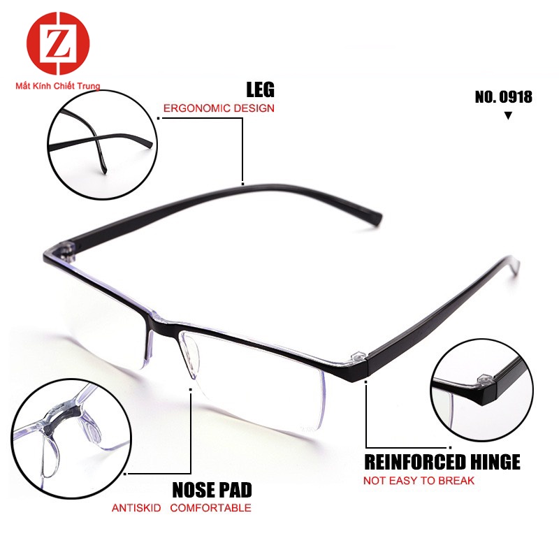 Kính lão có độ viễn dành cho người già, giá rẻ, gọng dẻo siêu bền mã H8616