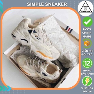 Giày Fila Ray Tracer Chính Hãng 🔴SIMPLE SNEAKER🔴 Fila Ray Tracer Trắng Vàng Xanh [1TM01153E 444 - RM01153E 926]