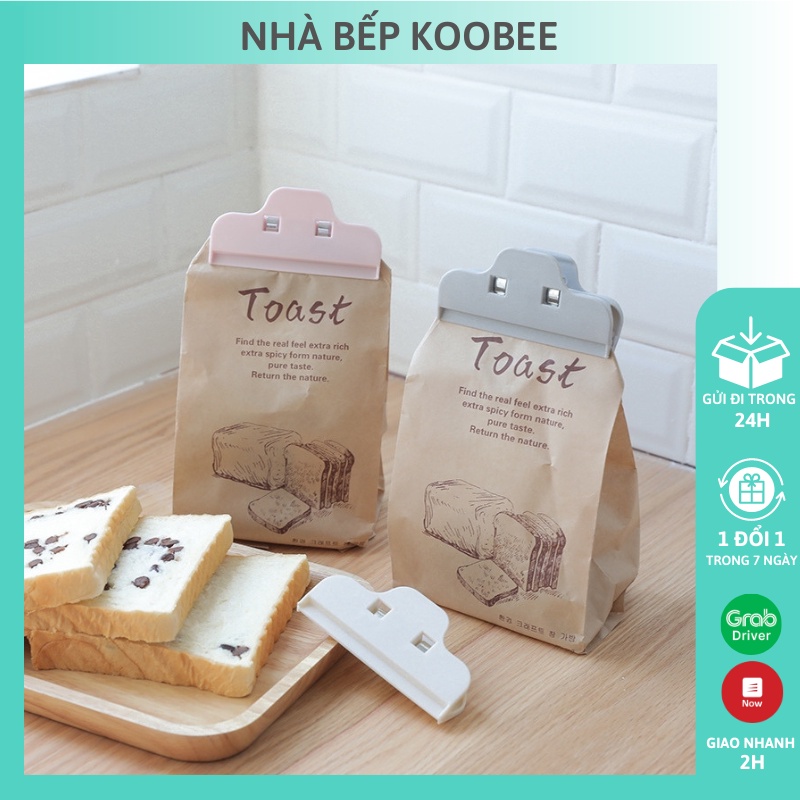 Kẹp miệng túi bảo quản thực phẩm, gia vị, bim bim, đồ ăn vặt  KOOBEE chống ẩm mốc tiện lợi cho nhà bếp