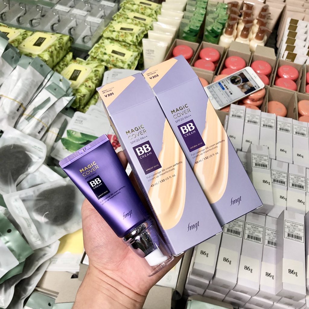 (BILL KOREA) Kem Nền Đa Năng THEFACESHOP Magic Cover BB Cream SPF20 PA++ 45ml