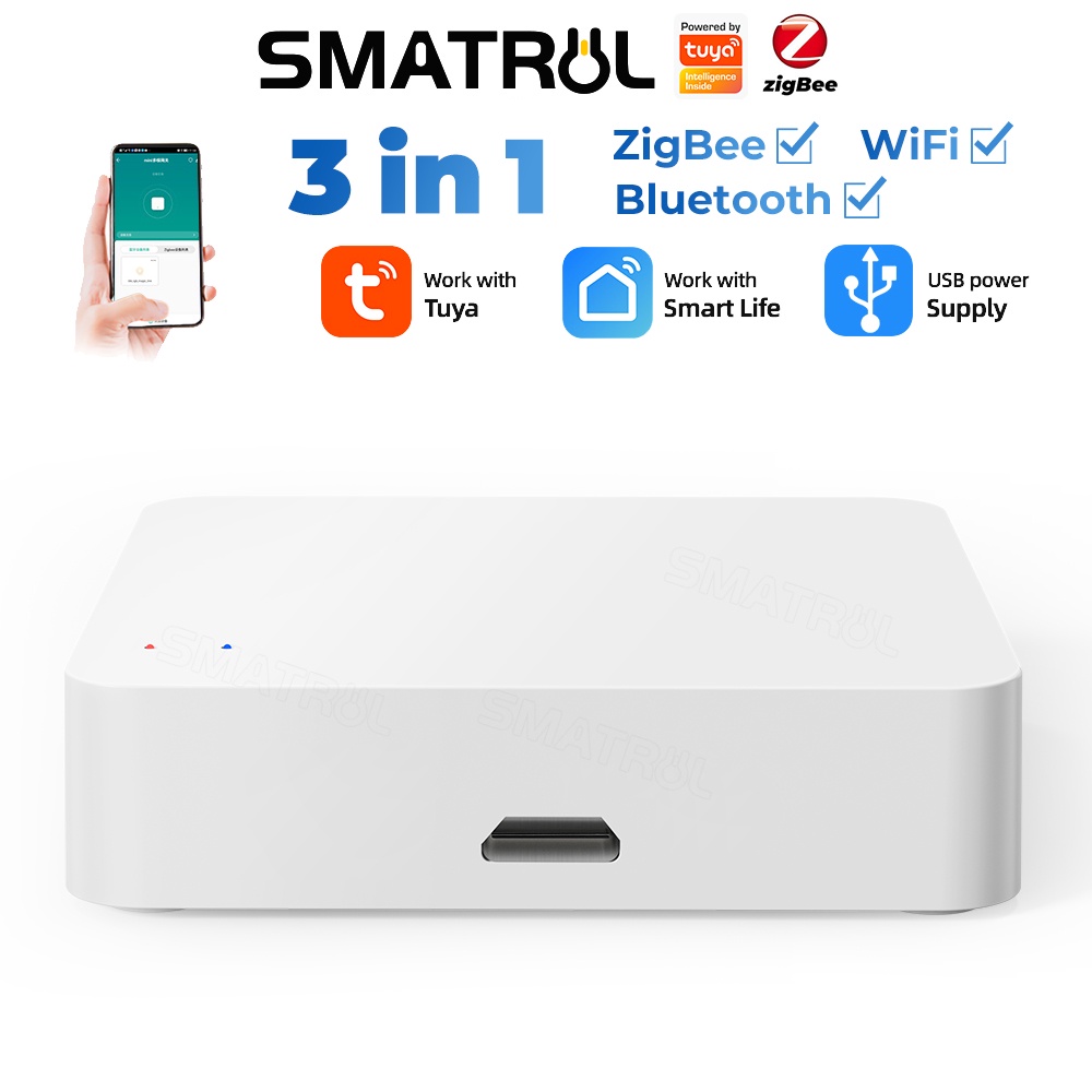 Thiết bị điều khiển không dây bluetooth SMATRUL đa chế độ Tuya ZigBee thích hợp cho Smart Life Alexa Google Home